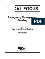 Emergency Management Funding in Michigan - 2002