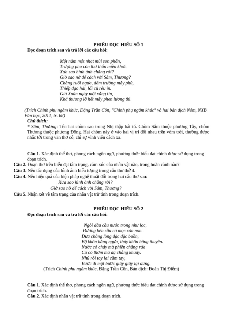 CPNK - Văn 9 | PDF