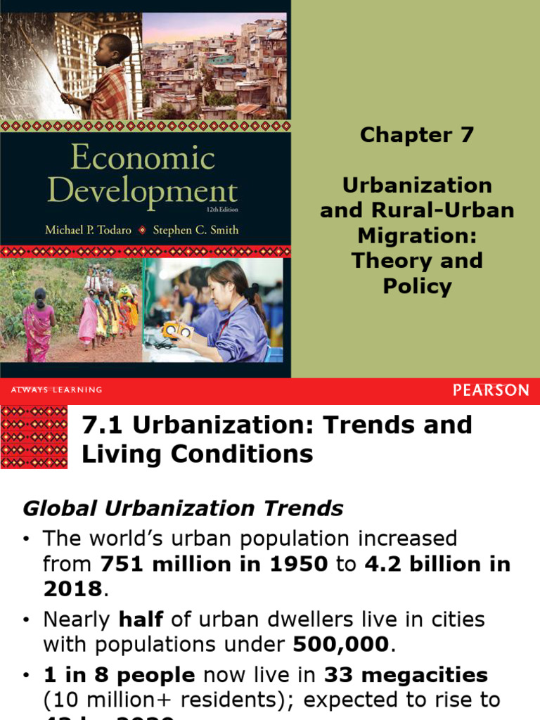 Chapter 7 Urbanization and RuralUrban Migration Theory and Policy | PDF ...
