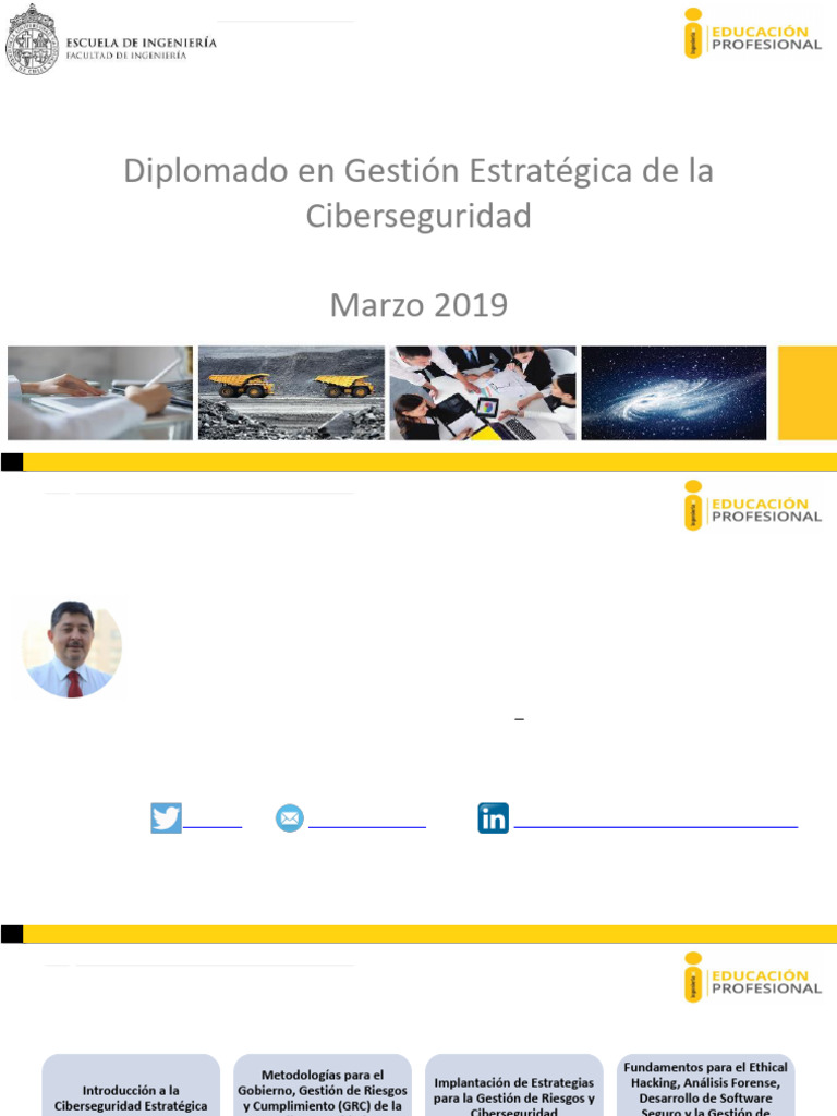 Diplomado en Ciberseguridad Estratégica | PDF | Seguridad | La ...