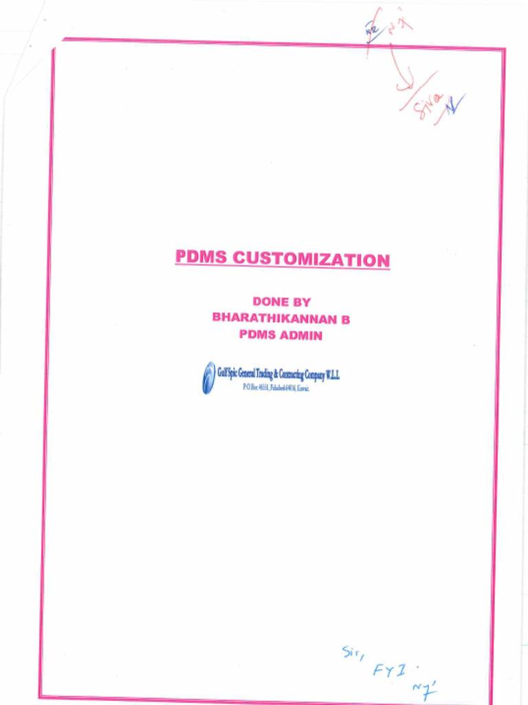 PDMS Customization | PDF