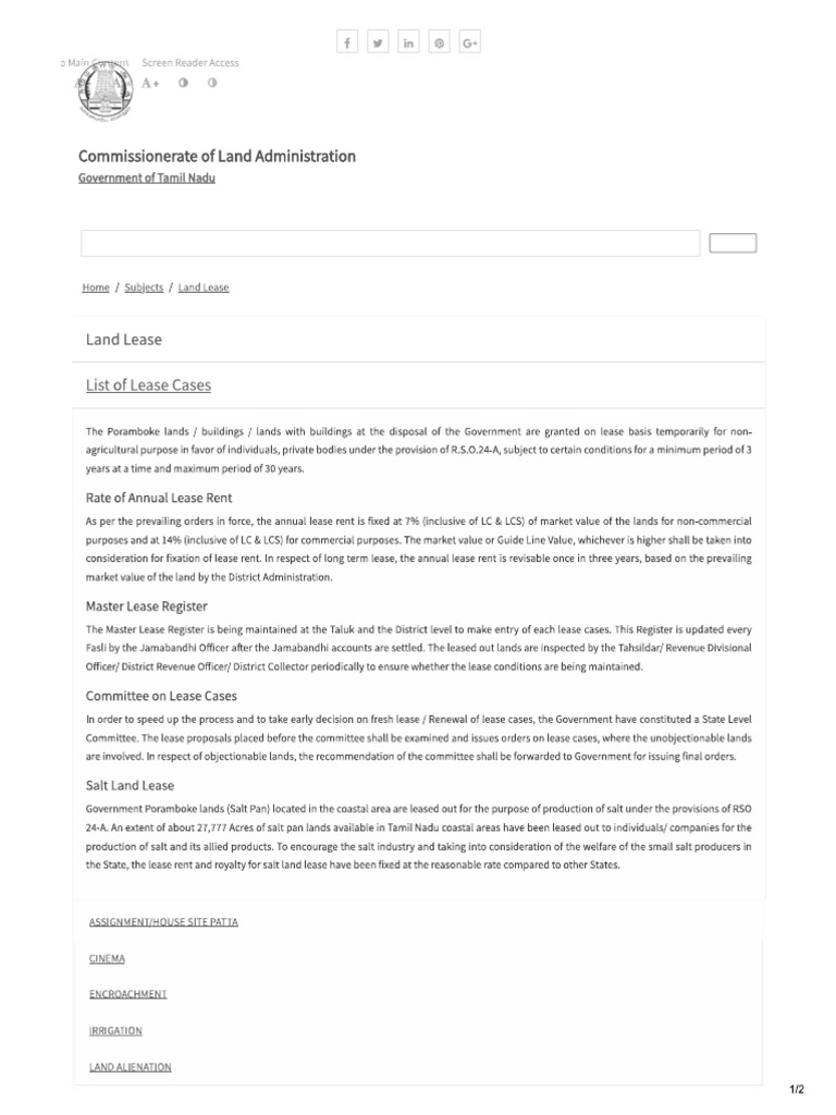 CLA Land Lease Method | PDF