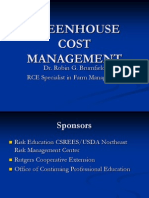 Greenhouse Cost Management: Dr. Robin G. Brumfield RCE Specialist in Farm Management
