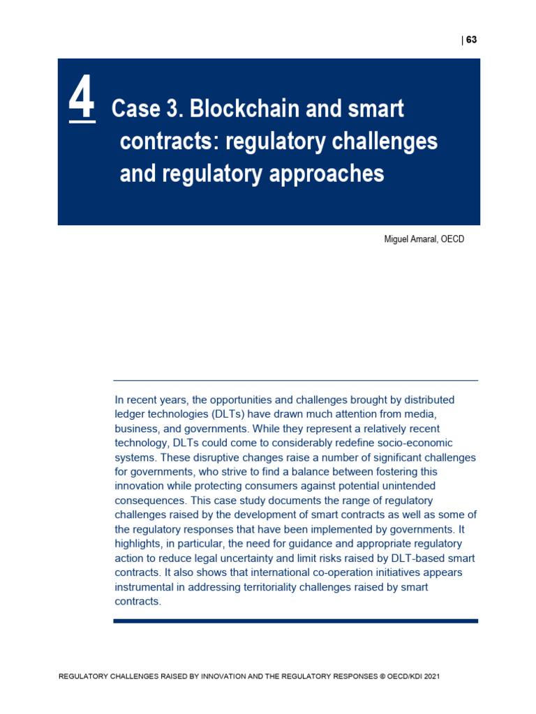Smart Contracts and Governance | PDF