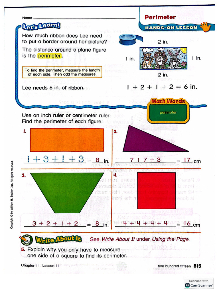 Grade 2 Math Answer Key Pages Midterm | PDF