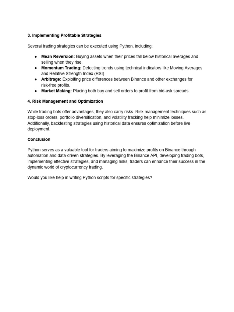 Implementing Profitable Strategies Pdf