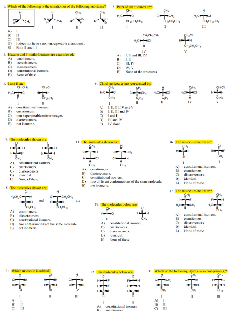 Stereochemistry visual data 8