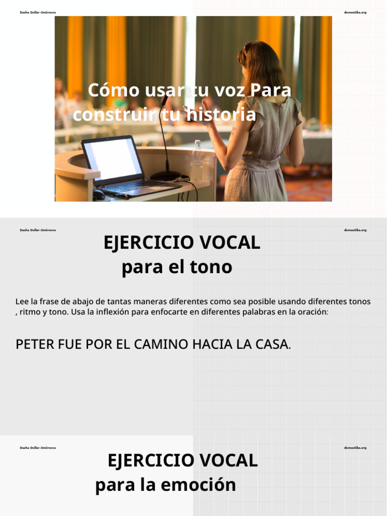 Ejercicios de Voz para Narrar Historias | PDF
