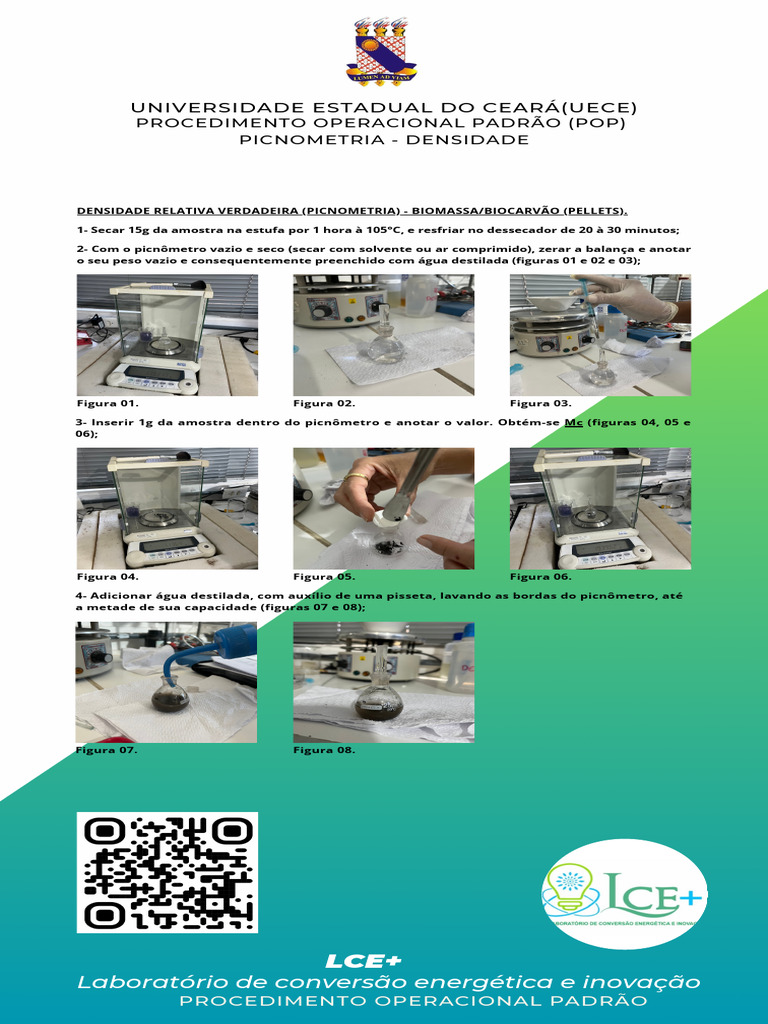 Procedimento de Picnometria para Densidade | PDF | Massa | Densidade
