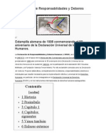 Declaración de Responsabilidades y Deberes Humanos