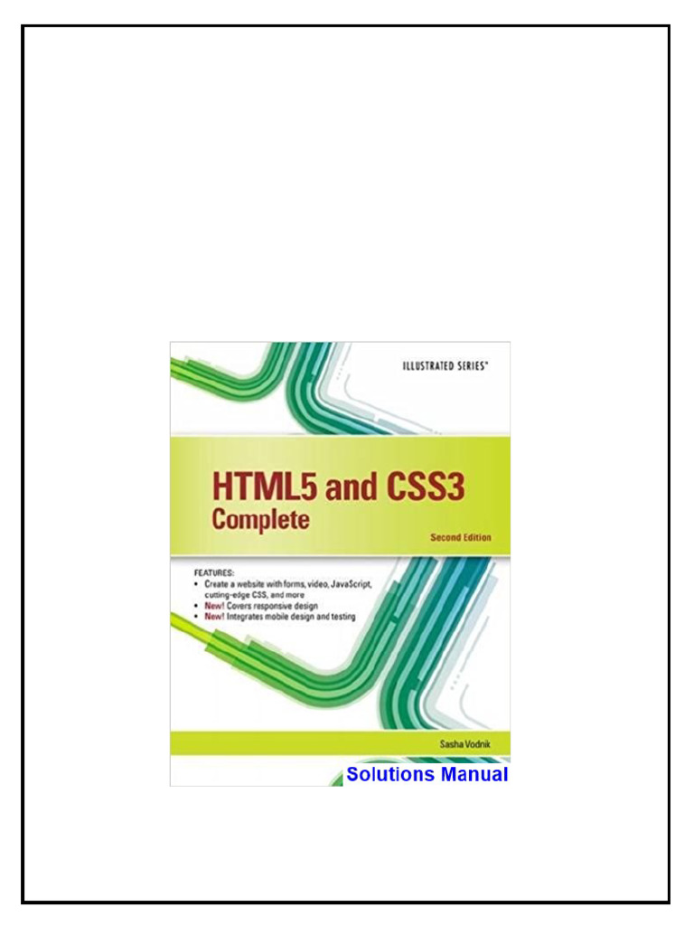 HTML5 and CSS3 Illustrated Complete 2nd Edition Vodnik Solutions Manual ...