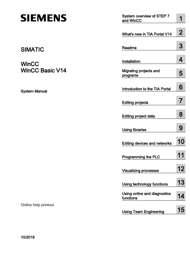 WinCC Basic v14 | PDF | Computing | Computer Science