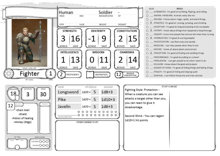 Human Fighter | PDF