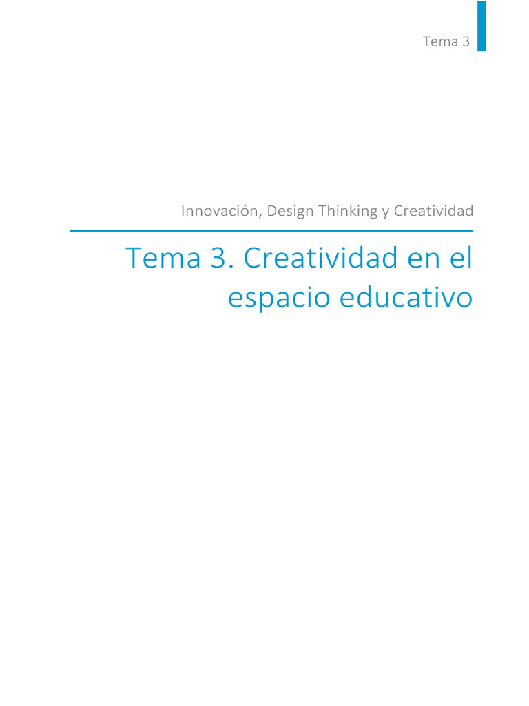 Innovación, Design Thinking y Creatividad | PDF | Creatividad | Pensamiento