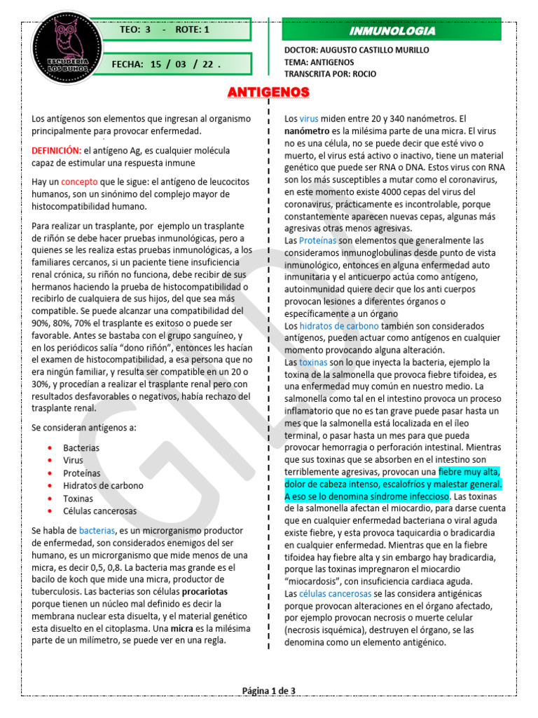 Inmuno R1 T3 Pdf Antígeno Sistema Inmune