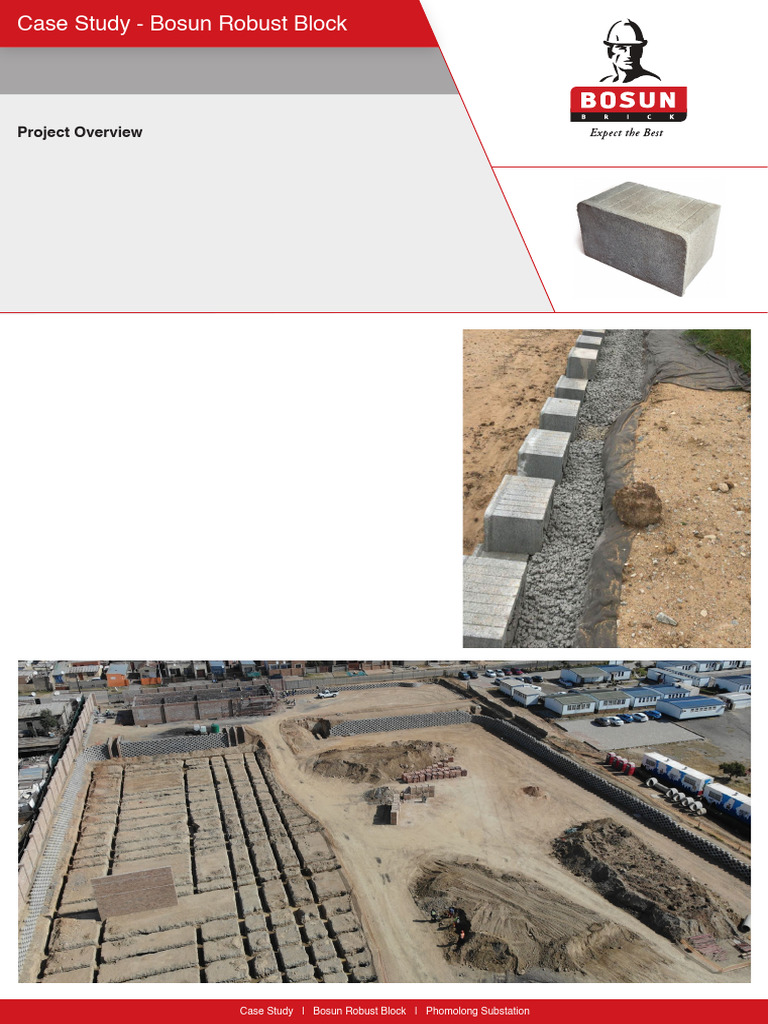 Phomolong Substation: Bosun Robust Block | PDF | Concrete | Soil Mechanics