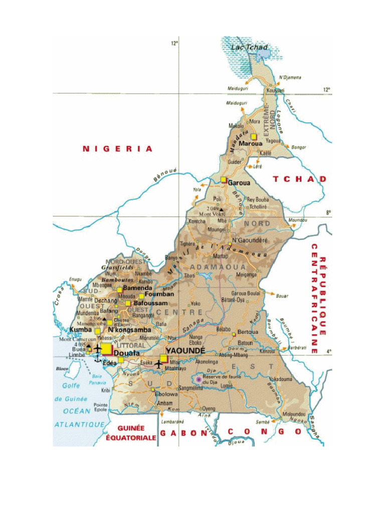 Cameroun Carte | PDF