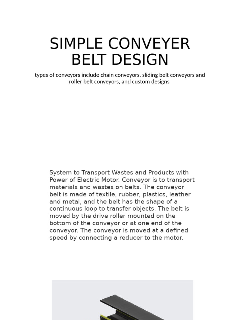 Simple Conveyer Belt Design | PDF