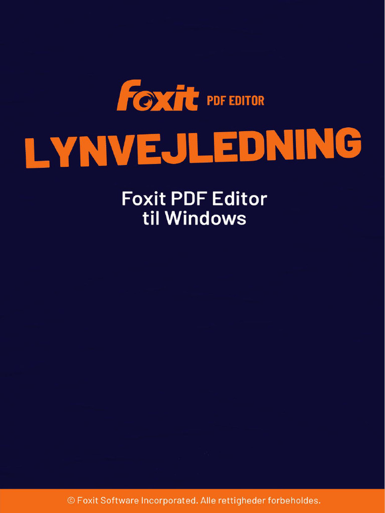 Foxit PDF Editor - Quick Guide | PDF