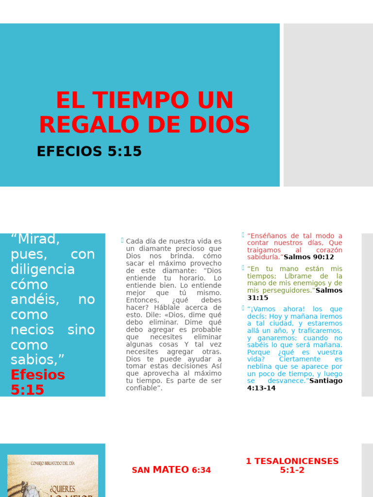 El Tiempo: Un Regalo de Dios | PDF