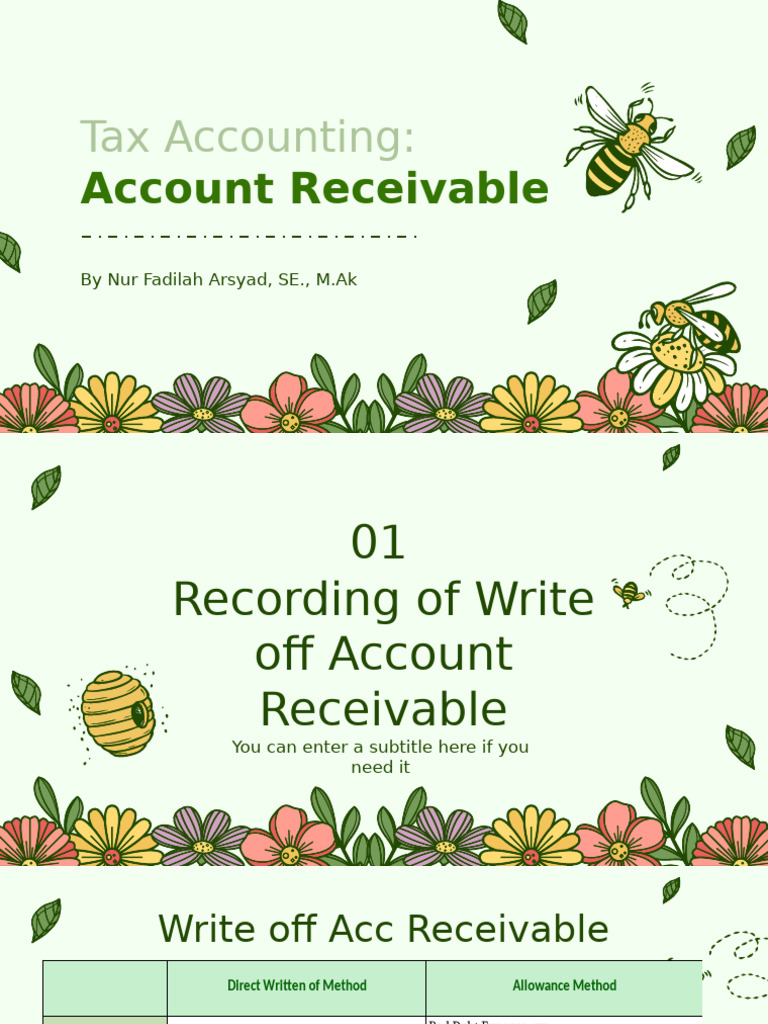 Tax Accounting: Write-off Methods Explained | PDF | Bad Debt | Debt