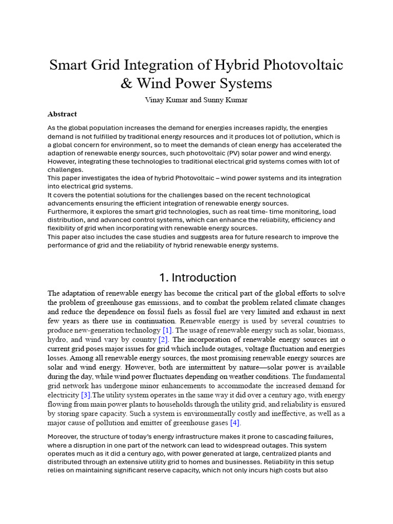 Diode Integration in Smart Grid Systems | PDF | Renewable Energy ...