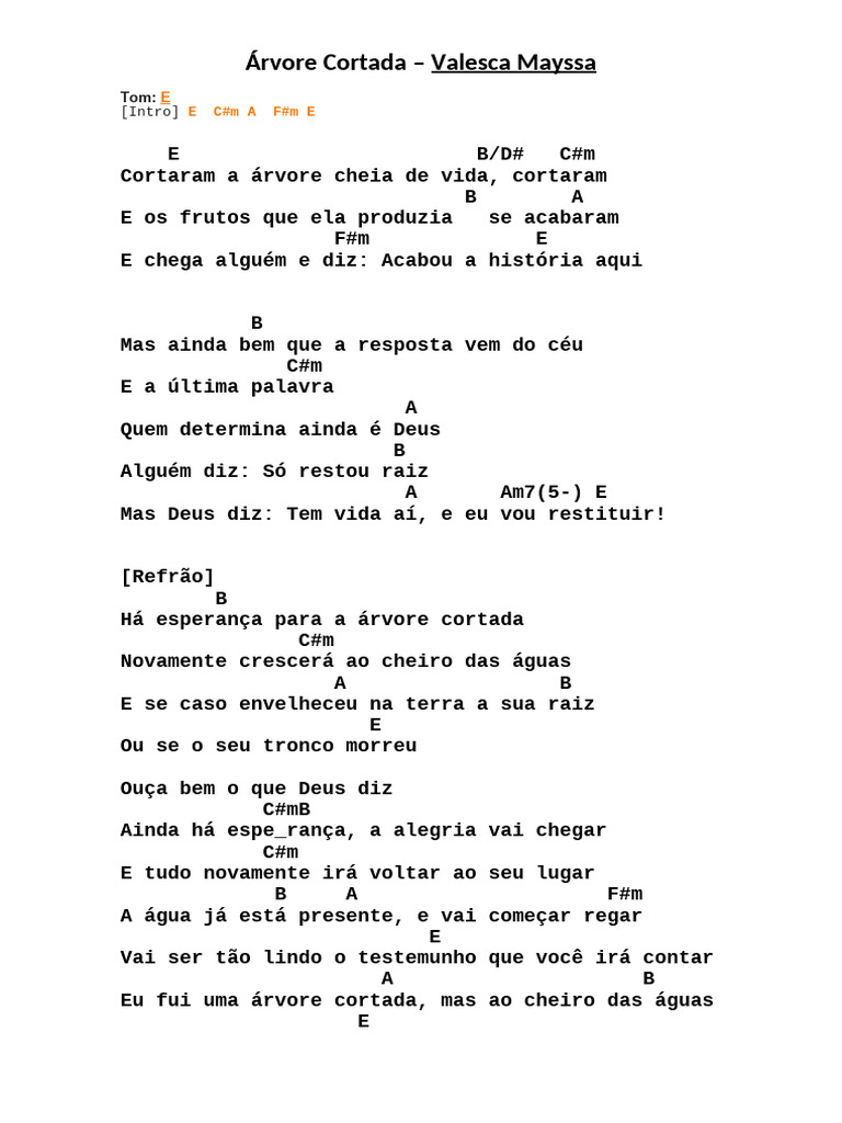 Árvore Cortada | PDF | Árvores