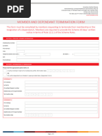 GEMS Dependant Termination Form | PDF