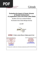 Evaluating The Impact of Charter Schools On Student Achievement: A Longitudinal Look at The Great Lakes States