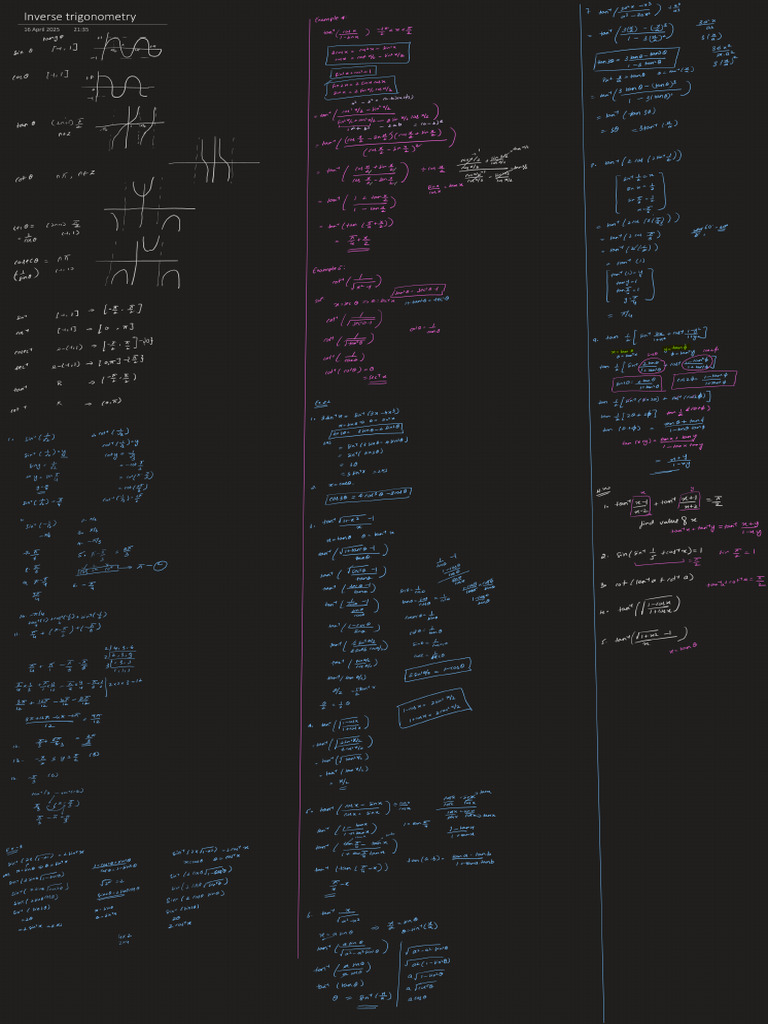 Inverse Trigonometry Pdf