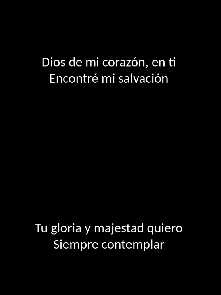 Dios Incomparable Eres Dios Eterno | PDF