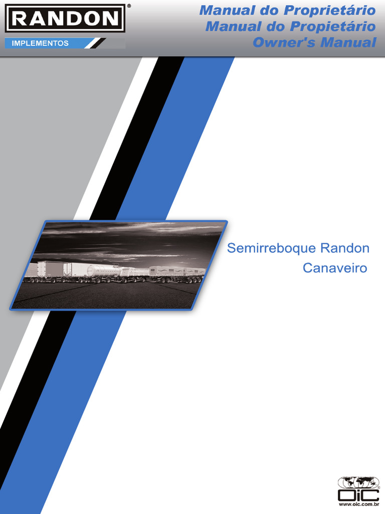 Randon Manual Do Proprietario | PDF | Freio | Eixo