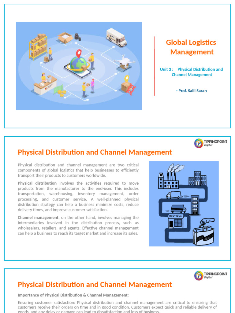 Global Logistics: Distribution Strategies | PDF | Logistics | Marketing