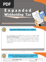 EWT Rates for Various Income Payments | PDF | Withholding Tax | Payments