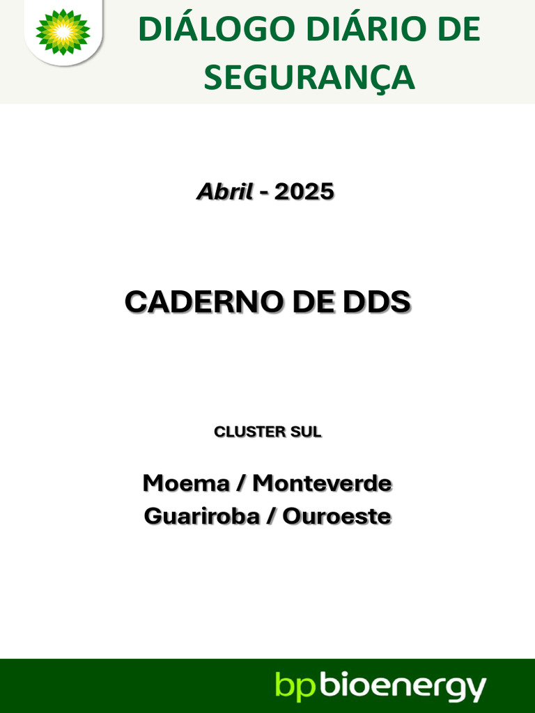 DDS 2025: Segurança e Ética no Trabalho | PDF | Celulares | Desperdício