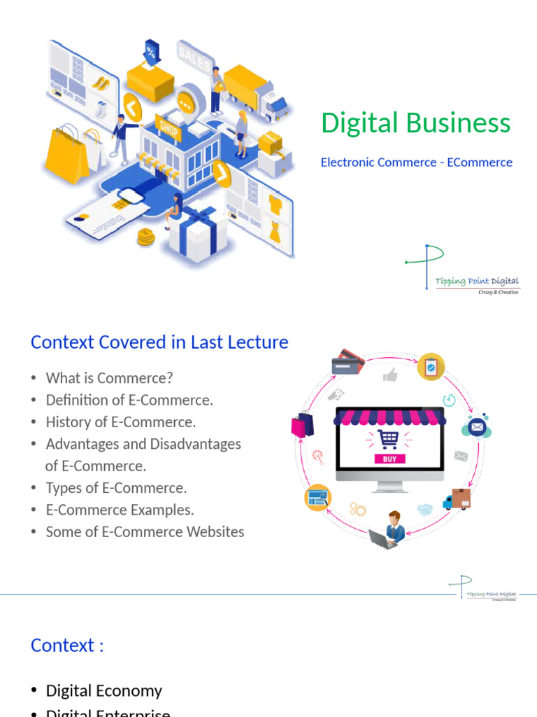 Digital Business and E-Commerce Overview | PDF | E Commerce | World ...