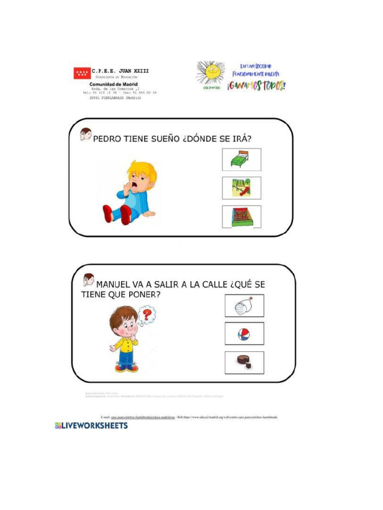 Actividades Meircoles PM | PDF