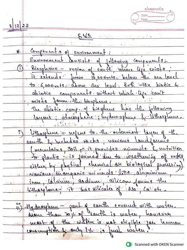 Evs Notes | PDF