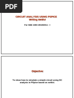 LTSpice DC and Parameter Sweep Guide | PDF | Spice | Electrical Network