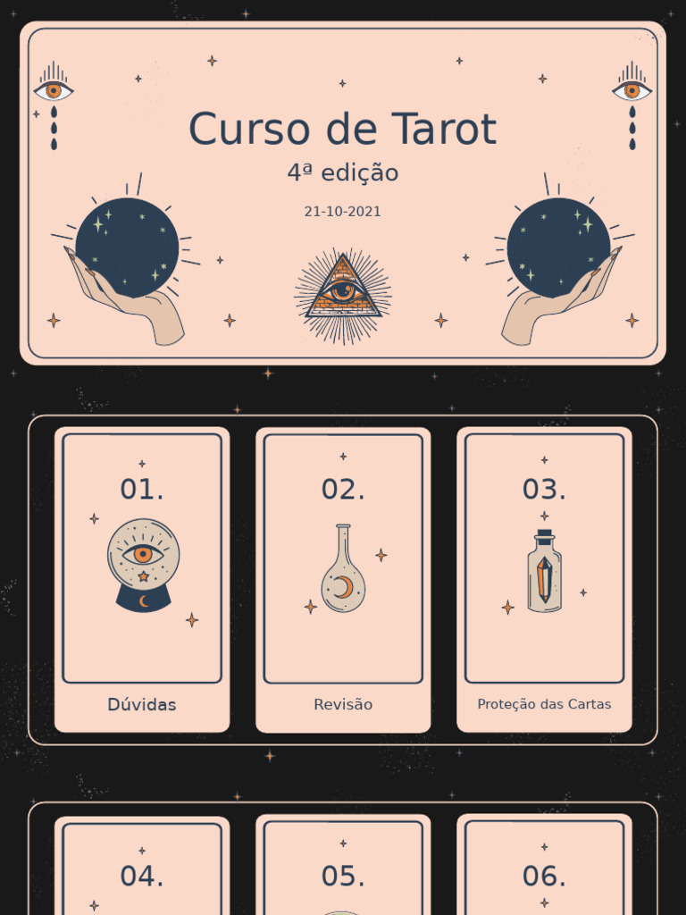 4 Sessão Curso de Tarot 21-10-2021 | PDF