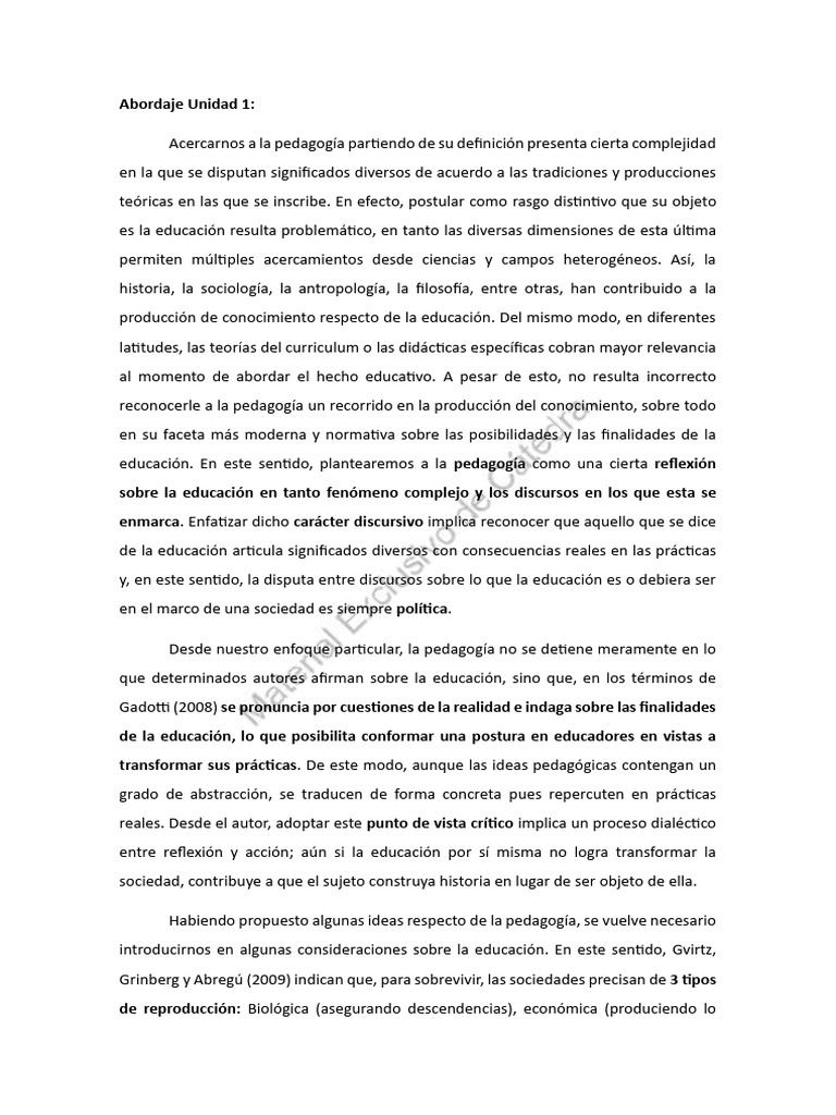 Introducción a la Pedagogía y Educación | PDF | Pedagogía | Sociedad