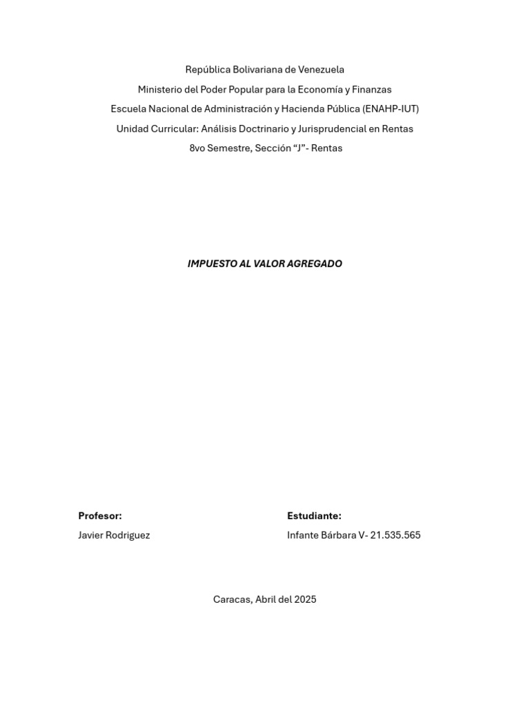 Normativa del IVA y Providencia 0071 | PDF | Impuesto al valor agregado ...