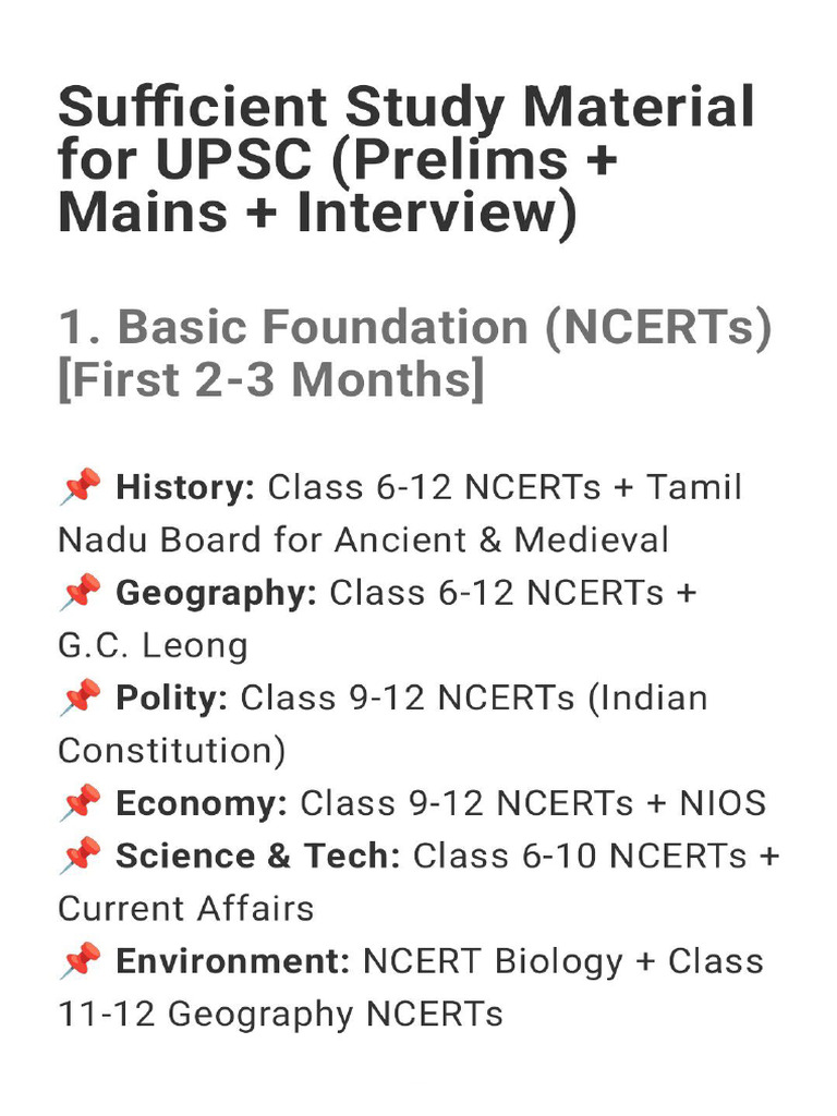 Final Material Sufficient For Upsc | PDF