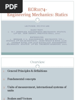 Overviews of Statics