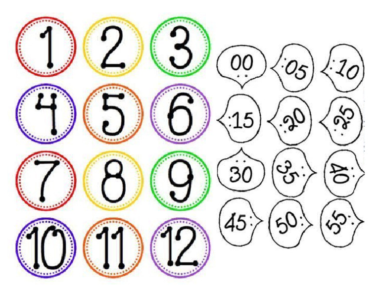 Numeros para Realizar Reloj | PDF