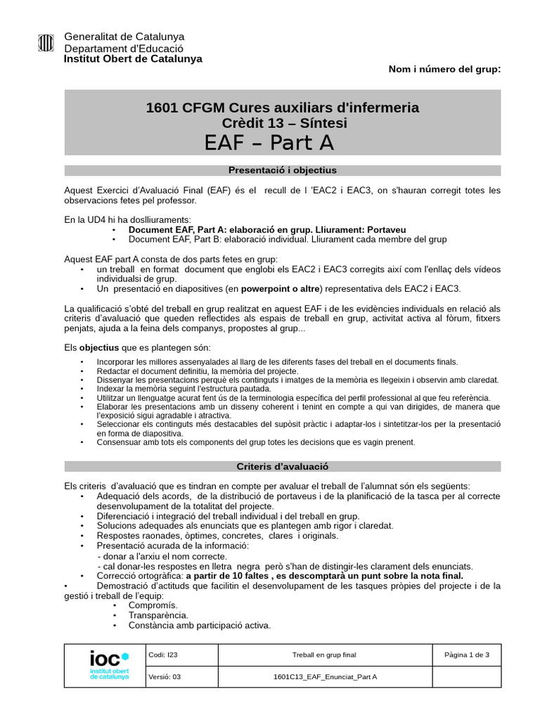 1601C13 EAF Enunciat Part A | PDF