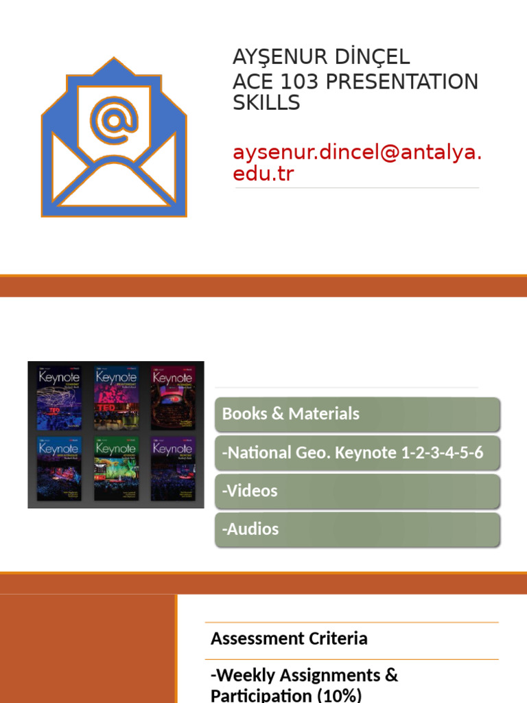 ACE 103 Presentation Skills Course Guide | PDF