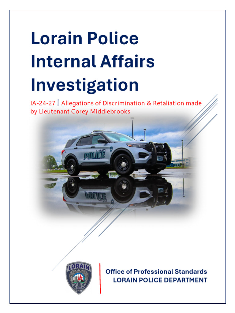 Lorain Police Department Investigation Report | PDF | Burden Of Proof ...