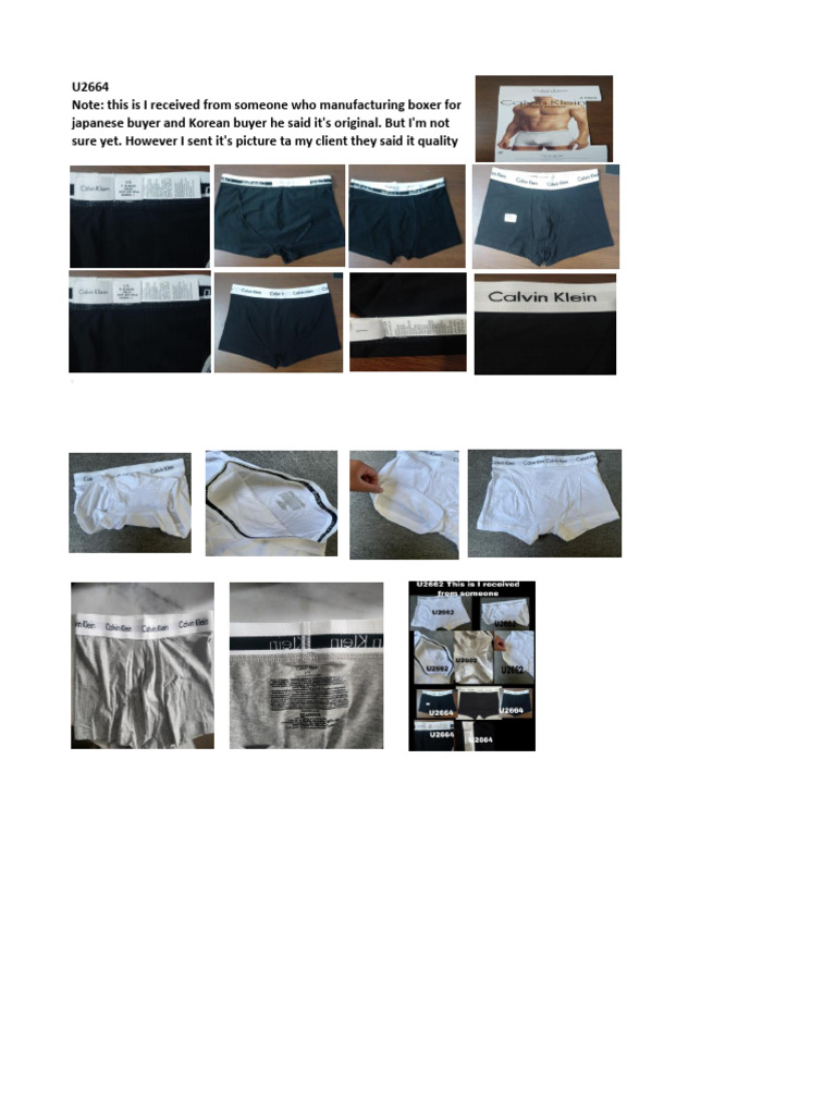 Original CK Showroom Boxer Sample | PDF