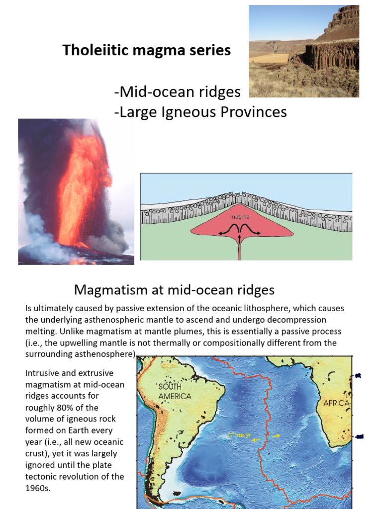 Tholeiitic Magma Series at Mid-Ocean Ridges | PDF | Magma | Igneous Rock